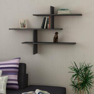 Ραφιέρα Τοίχου (120x22x80.5) A-G Leo 776HMS1727 Anthracite