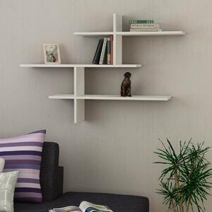 Ραφιέρα Τοίχου (120x22x80.5) A-G Leo 776HMS1732 White