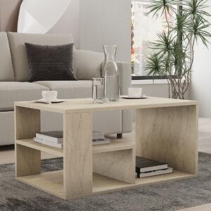 Τραπέζι Σαλονιού Με 3 Ράφια (80x50x40) A-G Eros 495SSE2111 Travertine
