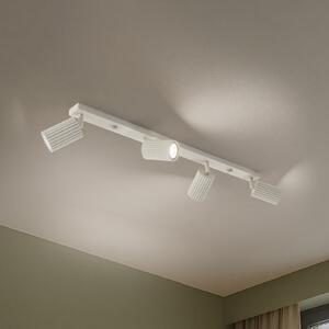 SOLLUX LIGHTING Προβολέας οροφής Carbon, μπεζ, μήκος 81 cm, αλουμίνιο, 4-φωτισμός., ρυθμιζόμενος, Μπεζ, Σαλόνι / τραπεζαρία, Αλουμίνιο, σύγχρονο