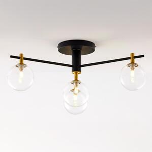 Jupiter 2034 - Πλαφονιέρα οροφής FIGARO 4xG9/10W/230V μαύρο/χρυσαφί/μπεζ/διαφανής