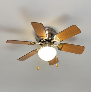 ZEVENTI - Ανεμιστήρας οροφής GALDANA 1xE27/60W/230V καφέ/μπεζ