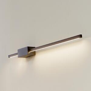Lucande LED φωτιστικό τοίχου Skaila, μαύρο, μήκος 90cm, 3.000 K, Μαύρο, Σαλόνι / τραπεζαρία, Αλουμίνιο, σύγχρονο