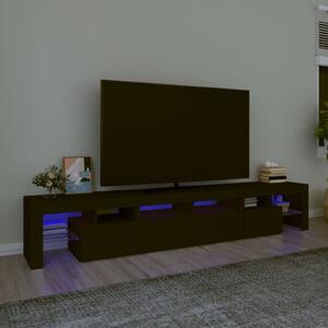 VidaXL Έπιπλο Τηλεόρασης με LED Μαύρο 230x36,5x40 εκ