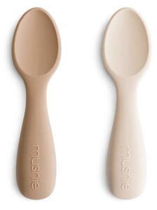 Κουτάλια Φαγητού (Σετ 2τμχ) Mushie Natural/Shifting Sand 66-101353
