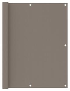 VidaXL Διαχωριστικό Βεράντας Taupe 120 x 600 εκ. Ύφασμα Oxford