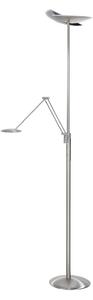 Φωτιστικό οροφής LED Sapporo, CCT, βραχίονας ανάγνωσης, νικέλιο