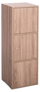 ΝΤΟΥΛΑΠΙ ΜΕ 3 ΑΠΟΘ. ΧΩΡΟΥΣ SORIANO HM9939.11 SONAMA OAK ΜΕΛΑΜΙΝΗ 40x39x119Υεκ