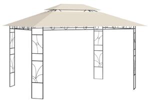 VidaXL Κιόσκι Κρεμ 4 x 3 x 2,7 μ. 160 γρ./μ²