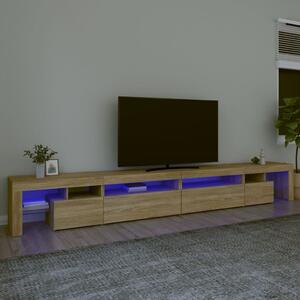 VidaXL Έπιπλο Τηλεόρασης με LED Sonoma Δρυς 290x36,5x40 εκ