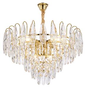 Κρυστάλλινο κρεμαστό φωτιστικό SWE080-CP 50cm GOLD
