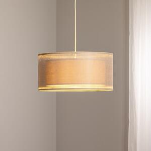 Maco Design Duo Den Light κρεμαστό φωτιστικό, μπεζ, Ø 50 cm, λινό, PVC, ρυθμιζόμενος, Μπεζ, Σαλόνι / τραπεζαρία, Ύφασμα / Κλωστοϋφαντουργία