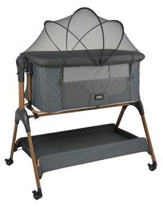 Λίκνο (0+ Μηνών/Έως 9kg) Bebe Stars Style 2 in 1 Smoked Grey 847-186