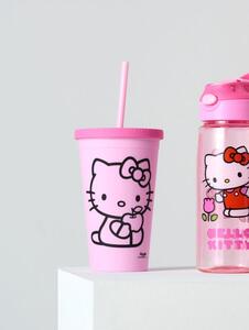 Sinsay - Κούπα με καπάκι και καλαμάκι Hello Kitty - πολυχρωμο