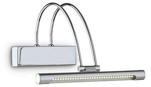 Φωτιστικό Τοίχου Bow 005386 26x18x23cm Led 2,5W 3000K Chrome Ideal Lux