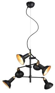 Φωτιστικό Οροφής Roxie 311900632 60x60x150cm 6xE14 10W Black Trio Lighting