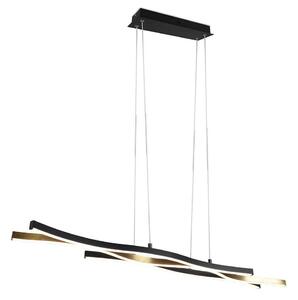 Φωτιστικό Οροφής Blaze 341210308 107x15x150cm Dim Led 4300Lm 35W Brass-Black Trio Lighting