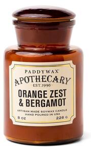 Κερί Σόγιας Αρωματικό Apothecary Orange Zest And Bergamot 226gr Paddywax