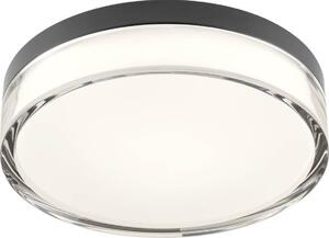 Redo 01-3735 - Φωτιστικό οροφής LED FRISBI LED/12W/230V 3000/4000K IP44 μαύρο