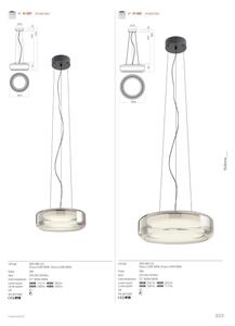 Redo 01-3591 - Κρεμαστό φωτιστικό οροφής LED SOLERA LED/24W/230V CRI 93 3000/4000K pr.35 cm