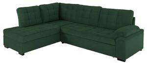 Καναπές-Κρεβάτι Jade HM3144.05L Αριστερή Γωνία 250x180x88cm Βελούδο Dark Green