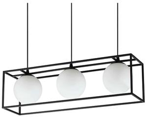 Φωτιστικό Οροφής - Ράγα Lingotto 304144 70x18,5x44,5/145cm 3xE14 28W Black Ideal Lux