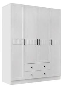 Ντουλάπα Ρούχων Jenna 0235940 Τετράφυλλη 140x50x182cm White