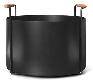 Ferm LIVING - Port Firewood Bucket Μαύρο ferm LIVING