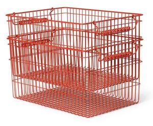 Ferm LIVING - Cala Stackable Baskets Set of 2 Poppy Κόκκινο ferm LIVING