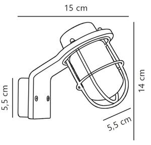 Nordlux - Επιτοίχιο φωτιστικό μπάνιου MARINA 1xG9/40W/230V IP44