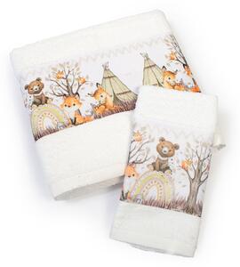 Παιδικές Πετσέτες (Σετ 2τμχ) Dimcol Forest Animals 335 White
