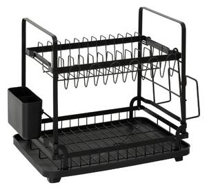 Στραγγιστήρι Πιάτων Διώροφο (49.5x30x37) F-V Black 190250