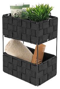 Ραφιέρα Μπάνιου Διπλή (20.5x13x28) T-D Black 84230103