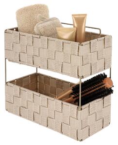 Ραφιέρα Μπάνιου Διπλή (29x12x27) T-D Beige 84231161