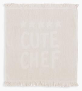 Πετσέτα Κουζίνας Φροτέ (50x50) Nef-Nef Homeware Cute Chef Ecru
