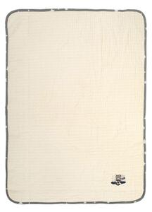 Κουβέρτα Πικέ Αγκαλιάς (80x110) Dimcol Aviator 185 Ecru-Grey