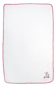 Κουβέρτα Πικέ Αγκαλιάς (80x110) Dimcol Deer 197 White-Pink