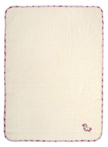 Κουβέρτα Πικέ Αγκαλιάς (80x110) Dimcol Unicorn 189 Ecru-Pink