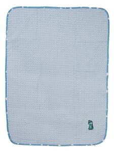 Κουβέρτα Πικέ Αγκαλιάς (80x110) Dimcol Dinosaur 179 Sky Blue