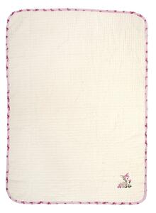Κουβέρτα Πικέ Κούνιας (100x160) Dimcol Deer 198 Ecru-Pink