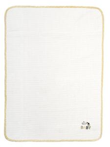 Κουβέρτα Πικέ Κούνιας (100x160) Dimcol 193 White-Yellow