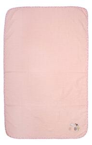 Κουβέρτα Πικέ Κούνιας (100x160) Dimcol Stork 192 Pink