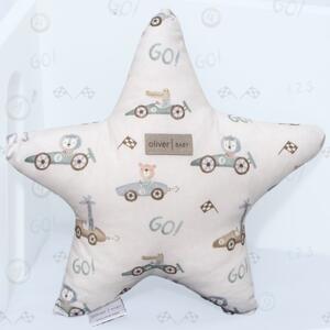 Διακοσμητικό Μαξιλάρι (37x37) Baby Oliver Αστέρι Design 421