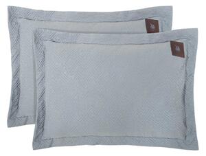 Ζεύγος Μαξιλαροθήκες Καπιτονέ (50x70) Greenwich Polo Club Essential 4450 Grey