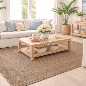 Χαλί Καλοκαιρινό (200x290) Pol Rugs & Mats Jute Grey Nat