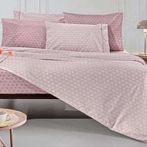 Σεντόνια Υπέρδιπλα (Σετ) Guy Laroche Sandy Old Pink Ροζ,Σάπιο Μήλο ΜΕ ΛΑΣΤΙΧΟ 170x200+32