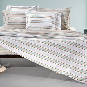 Σεντόνια Ημίδιπλα (Σετ) Guy Laroche Pinstripe Natural