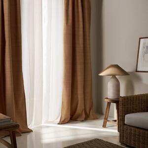 Κουρτίνα (130x270) Με Τρέσα Gofis Home Teyana Mustard Yellow 656/04