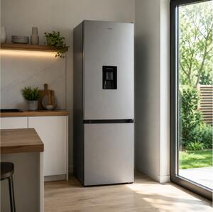 Ψυγειοκαταψύκτης Candy CCH1S518DWX με Βρυσάκι Νερού, Wi-Fi, Συνολική Χωρητικότητα 260L, Ενεργειακή Κλάση D και Ύψος 180cm - Stainless Steel