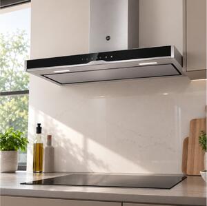 Απορροφητήρας Hoover H-Hood 500 HTS9CBK5XWIFI με Wi-Fi, Bluetooth, πλάτος 90cm και απορροφητική ισχύ 500 m³/h - Stainless Steel